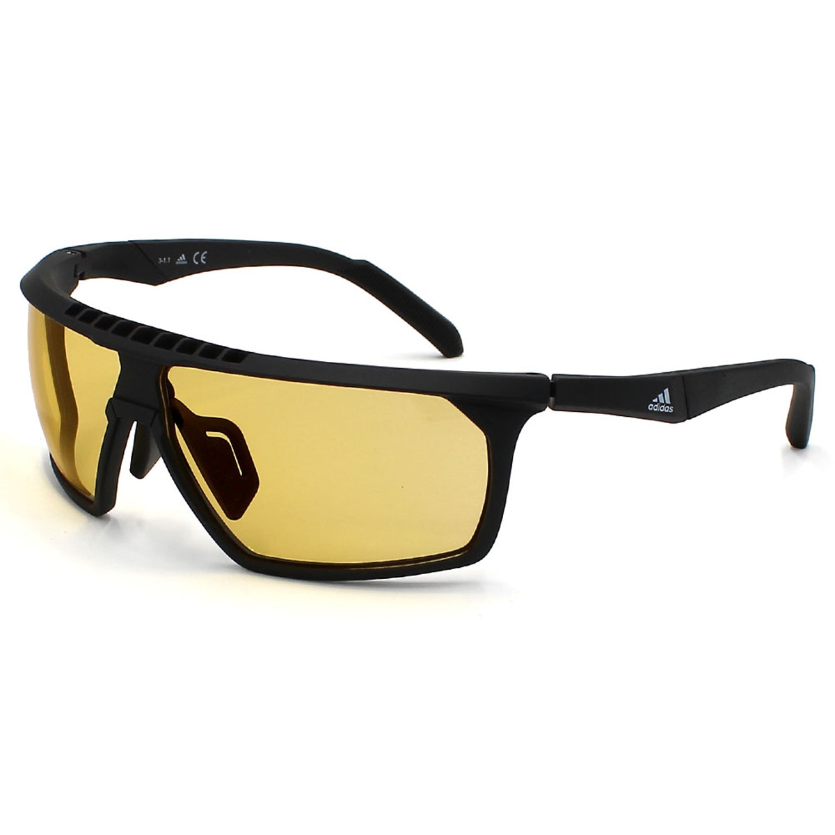スポーツサングラス アジアンフィット アイウェア UVカット SP0030/S 02E 70 メンズ レディース ユニセックス ブラック+イエロー