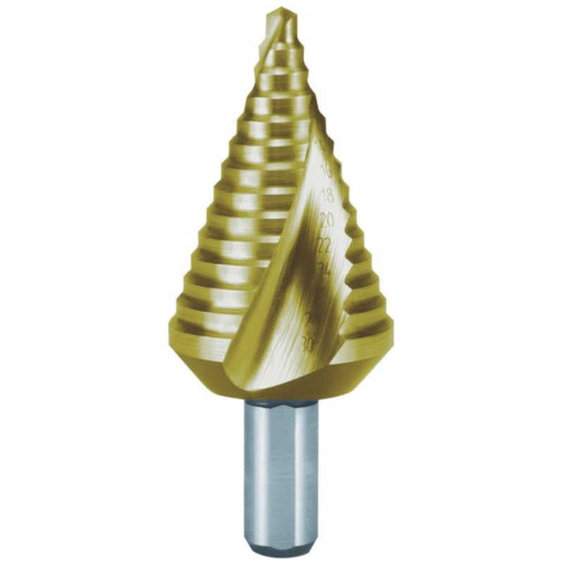 RUKO社　2枚刃 スパイラルステップドリル 30mm 短尺 チタン　101063T