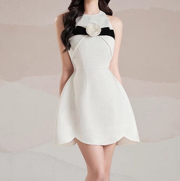 ドレス ワンピース 演奏会 発表会 ステージ 舞台 キャバ ダンス 衣装 コスプレ コスチューム 謝恩会 演劇 ラウンジ クラブ ミニ ショート 袖なし ノースリーブ フレア Aライン ウエストマーク 5,933円