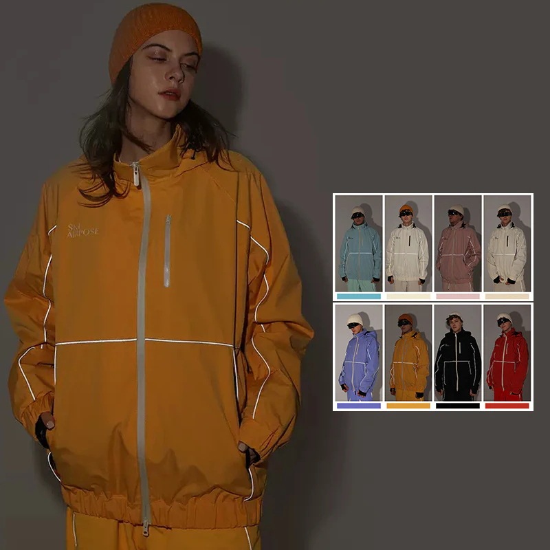 スノーボードウェア レディース メンズ ジャケット 単品 アウター スキーウェア スノボウェア 男女兼用 光反射ライン 15,701円