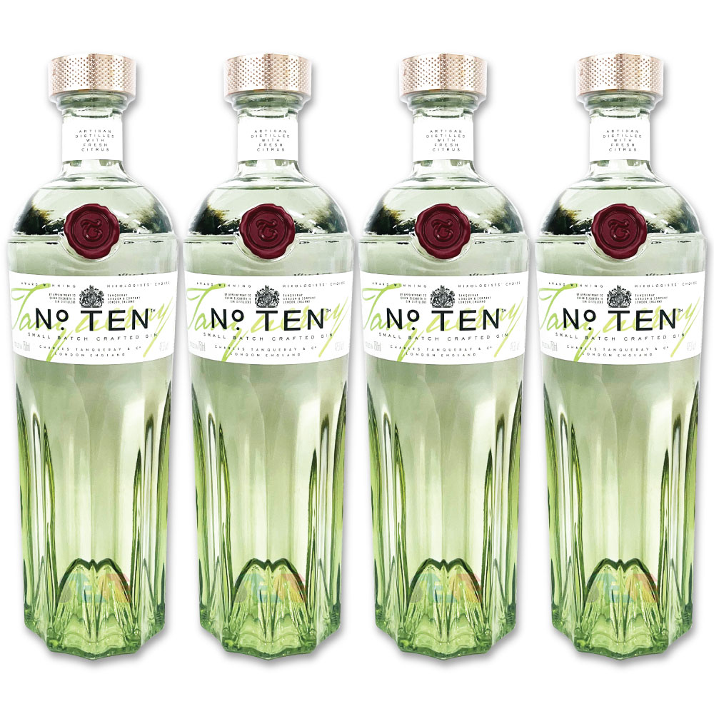 [正規品 新型] タンカレー ナンバーテン 750ml 4本セット イギリス ジン Tanqueray NO.10