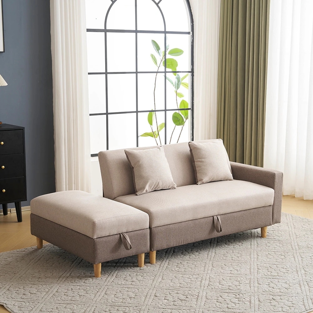 【国内即日発送】ソファカチン ソファー ソファーベッド 3P 3人掛けソファ 収納付き オードマン付き