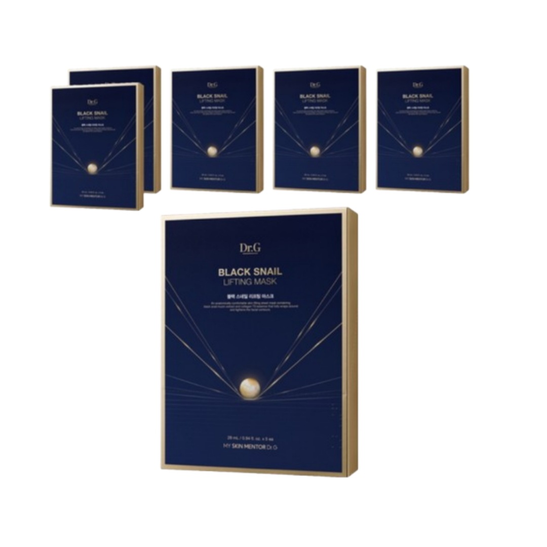 ブラック スネイル リフティング マスク5個入り6個