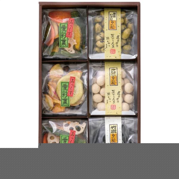 豆徳 六つの彩 IH-6 1204-045 / 常温 おかき 豆菓子 ギフト 詰め合わせ セット