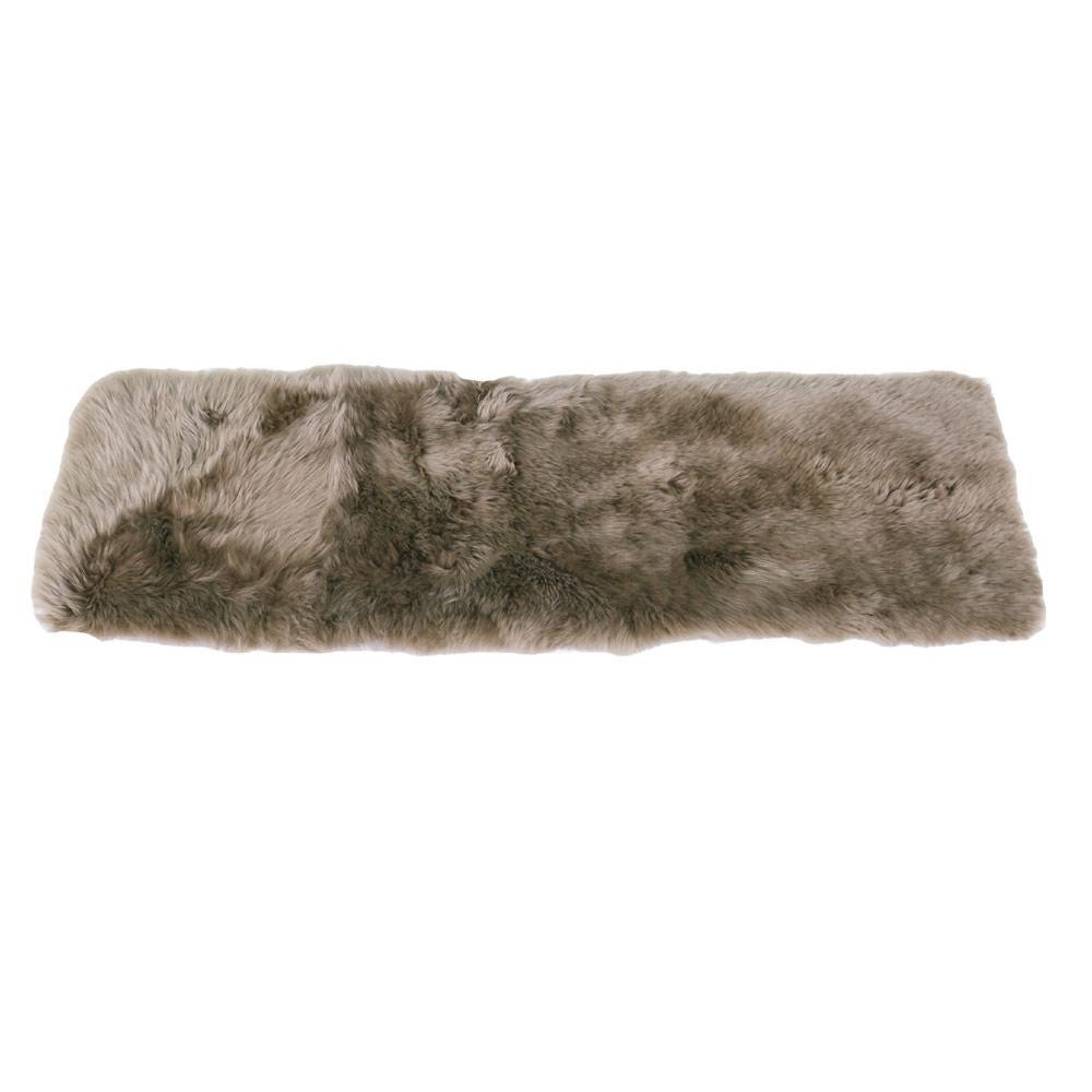ムートンロングクッション 40x120cm ブラウン LWR512BR