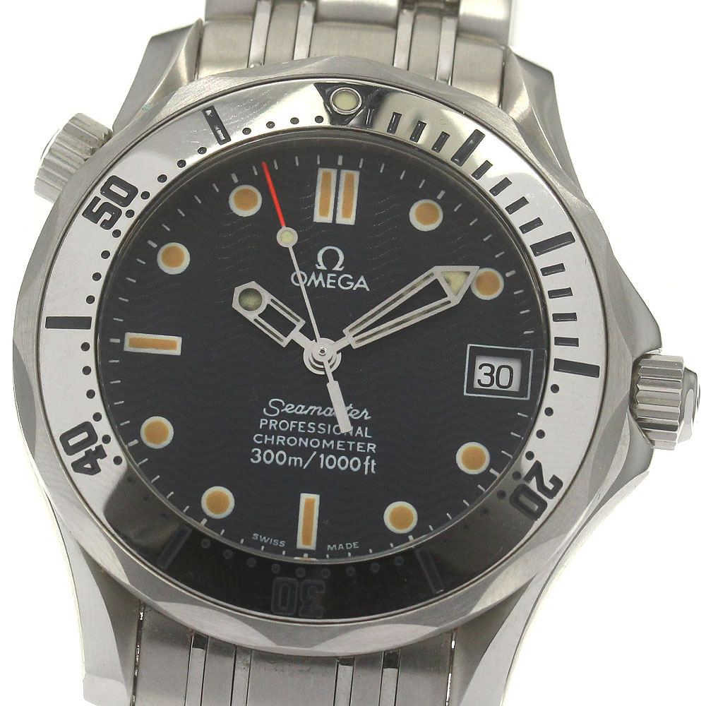 オメガ OMEGA 2552.80 シーマスター300 デイト 自動巻き ボーイズ _860122【中古】