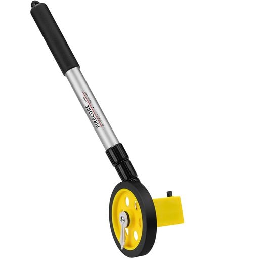 Firecore ウォーキングメジャー ロードメジャー 距離測定器 メジャー 10cm単位の4桁カウンター ロードカウンター 10cm~999.9m 4段伸縮式 小型車輪 カウンターメジャー グラウン