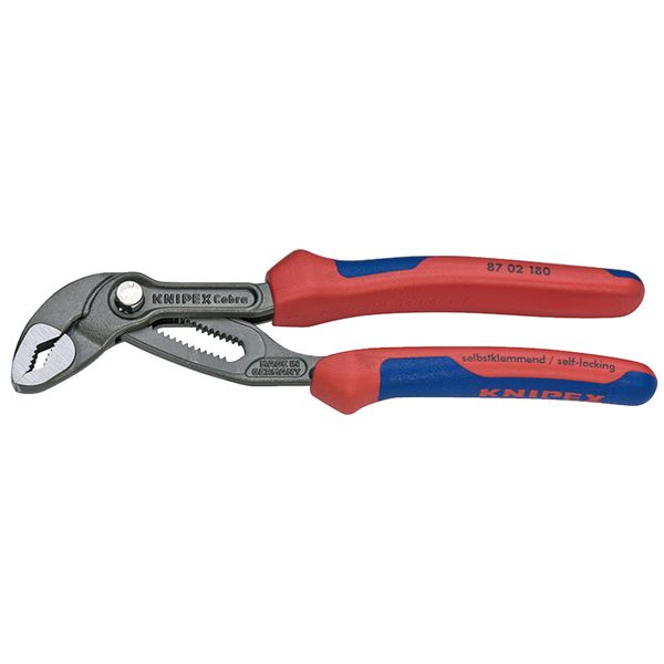 KNIPEX クニペックス コブラ ウォーターポンププライヤー コンフォート 全長180mm 8702-180 工具 ツール DIY 作業工具