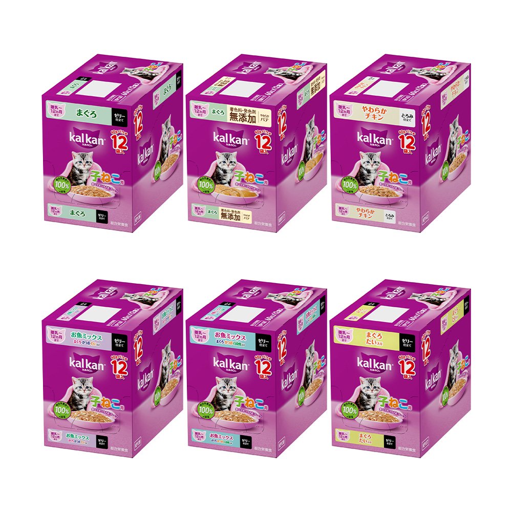 キャットフード　パウチ　子ねこ用　６種セット　計７２袋　ＣＲＣ35―04―20―70―20