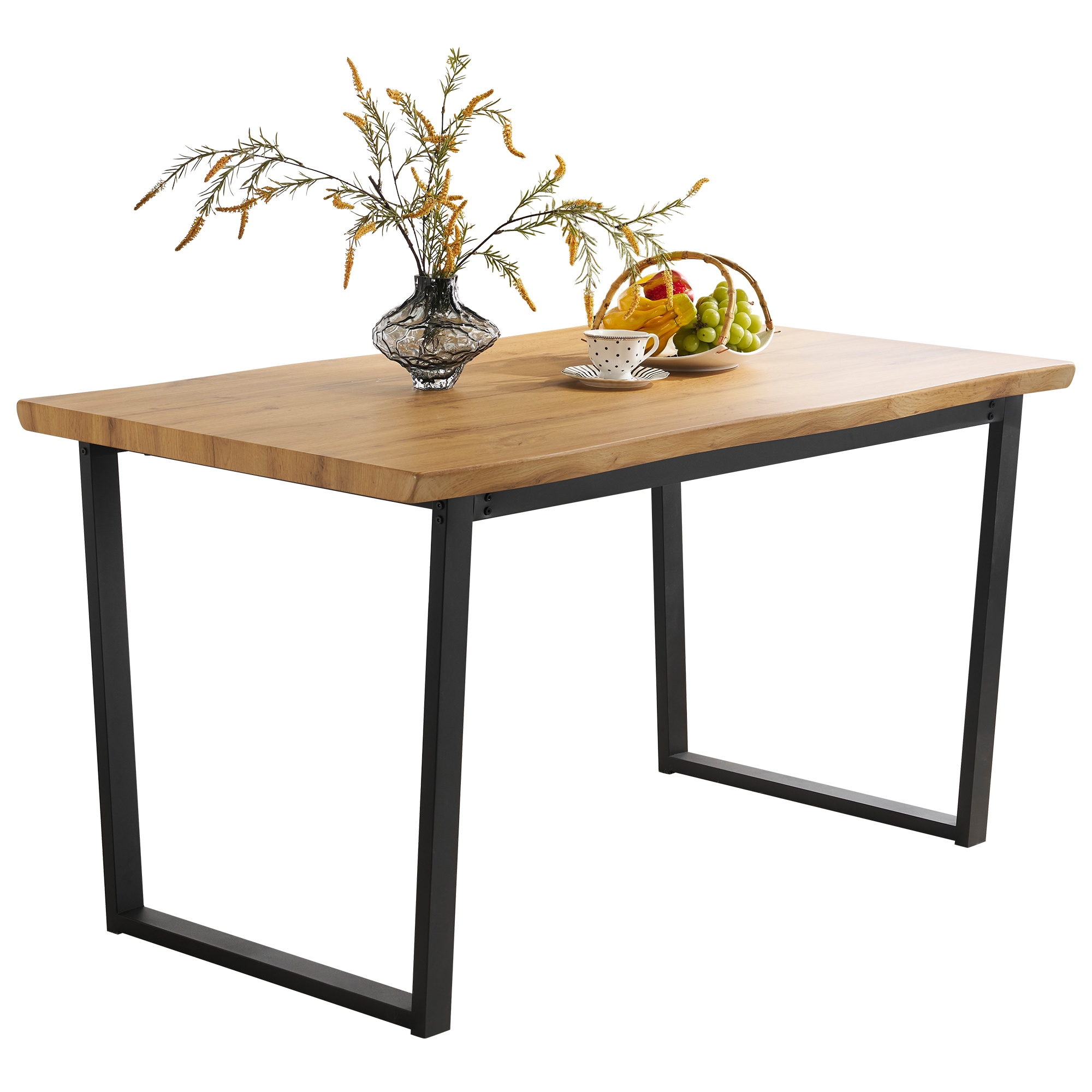 5【テーブル単品販売】ダイニングテーブル 食卓 4人用 2人用 幅140cm おしゃれ 組み立て非常に簡単 ソリッド ハイエンド ヴィンテージ風 モダン 客用 書斎用 シンプル 波の形5