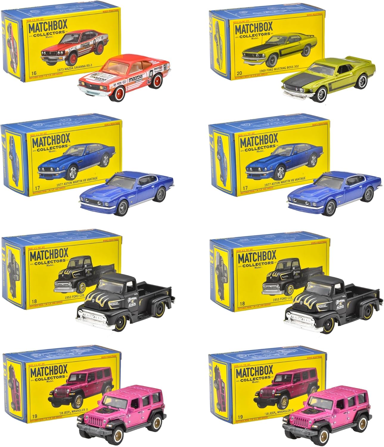 マッチボックス Matchbox コレクターズ アソート 乗り物おもちゃ ミニカー 8台入り BOX販売 3歳から マルチ 986Z-GBJ48