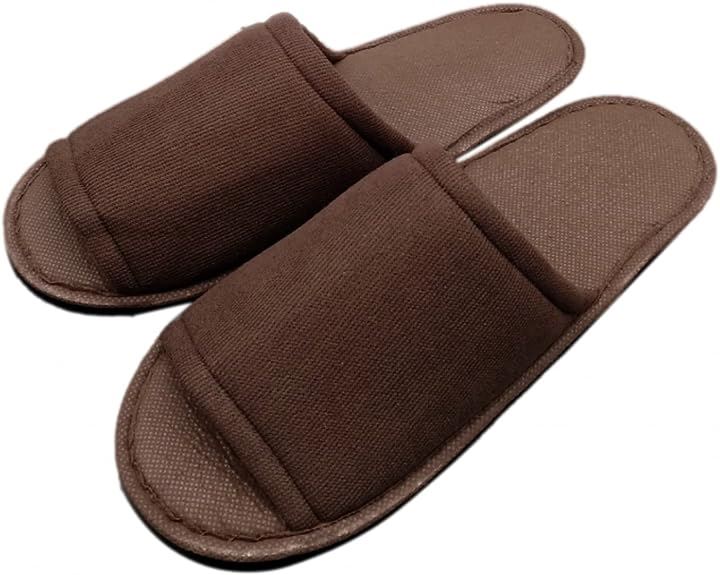 使い捨てスリッパ 個包装 業務用 ホテル仕様 エステ 美容サロン アメニティ 衛生的 底面 厚め ブラウン 30足( ブラウン 30足, Free Size F)