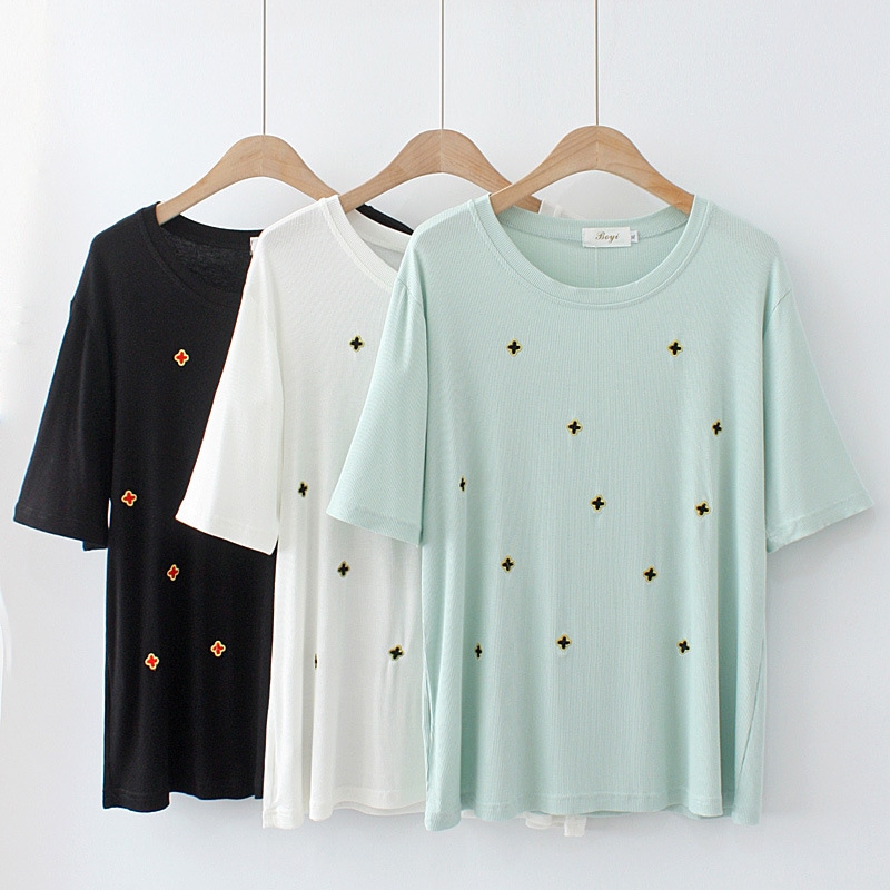 Tシャツ 韓国 半袖 レディーストップス 大きいサイズ 3l 4xl 5lブラウス カジュアル ゆっ