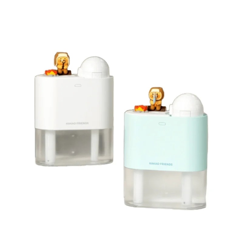 カカオフレンズ イグルー デュアル ワイヤレス 加湿器 携帯用 卓上用 ムード灯 静音 ミニ 加湿器
