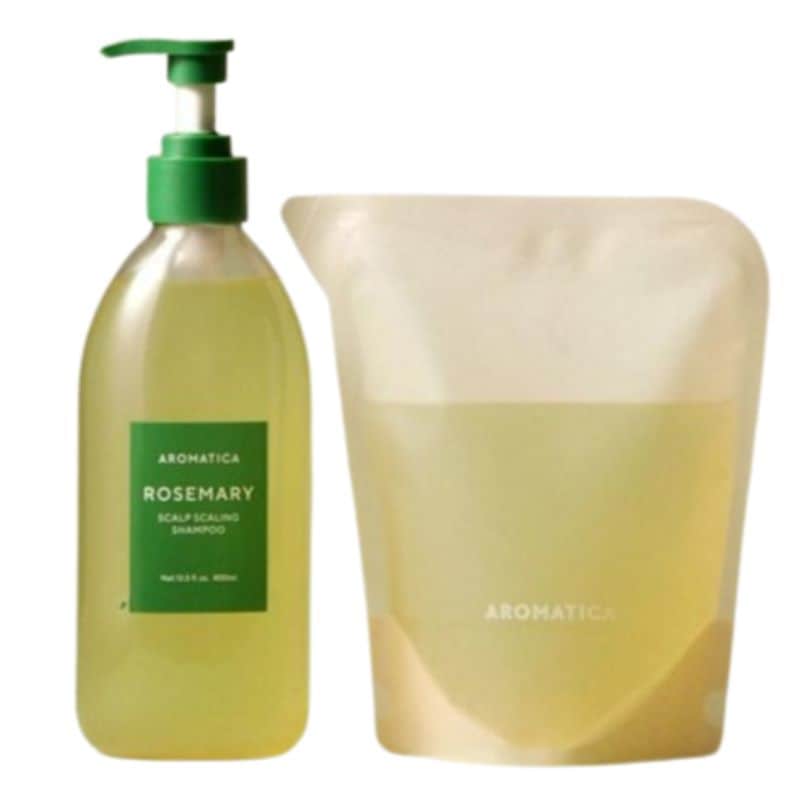 [オリーブヤング企画]ローズマリースカルプスケーリングシャンプー 本品 400ml(+リフィル400ml)/韓国コスメ シャンプー