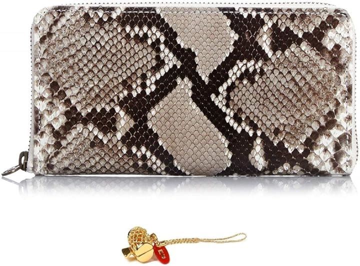 金運財布 パイソン レザー メンズ 長財布 エキゾチック レザーを使用した錦蛇 蛇革財布/熟練革職人のハンドメイド品 日本製 ラウンド 打ち出の小槌根付付き(打ち出の小槌根付)