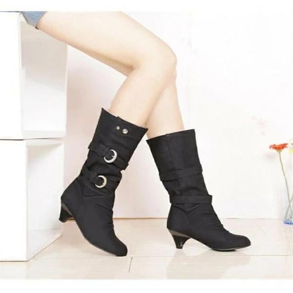 ロングブーツ レディース ブーツ 大きいサイズ 編み上げ レースアップ 痛くない ぺたんこ ローヒール ナウシカブーツ ナチュラル くしゅくしゅ 黒 フ 4,996円