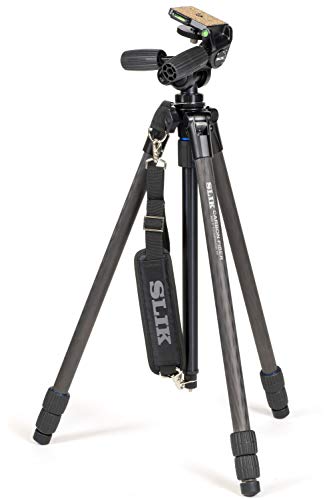 サイズ：パイプ径:25mm SLIK カーボン三脚 カーボンマスター 733 3段 ナットロック式