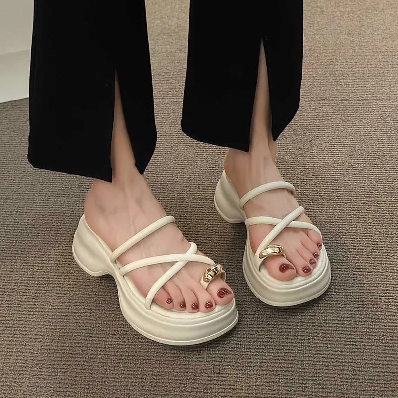 【超お得1つ買うと10個もらえる】メガ割サンダル レディース 厚底スリッパ レディースファッション 韓国版 カジュアルサンダル レディーススリッパ 女性