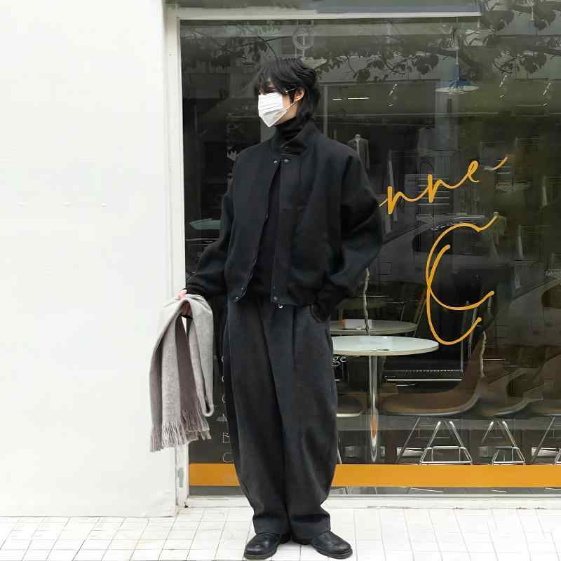 秋冬 コーデ メンズ 服 シンプル ファッション オシャレ 大人 かっこいい 大きいサイズ ストリート 紳士服 黒 スタンドカラー ジャケット レトロ ウール