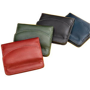 財布 レディース 二つ折り 革 ミニ財布 コンパクト 小銭入れ付き シンプルデザイン 4色