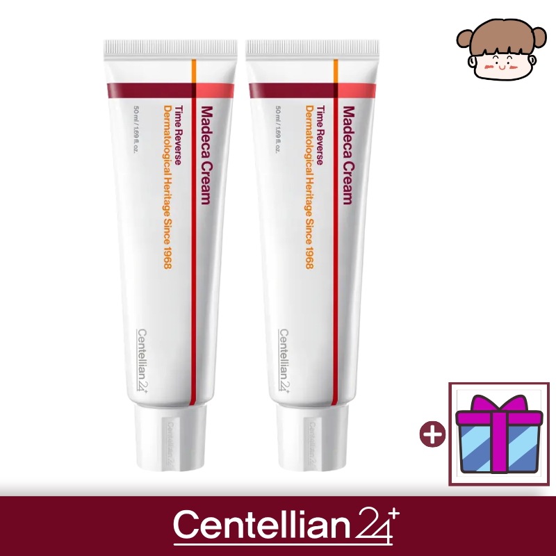 【1＋1／鎮静・跡ケア】マデカクリームタイムリバース, 50ml 2個／シカ クリーム フェイス クリーム 肌 ダメージ 跡 ケア 赤み 肌 荒れ CICA マデカ 成分 ツボクサ 鎮静 ケア