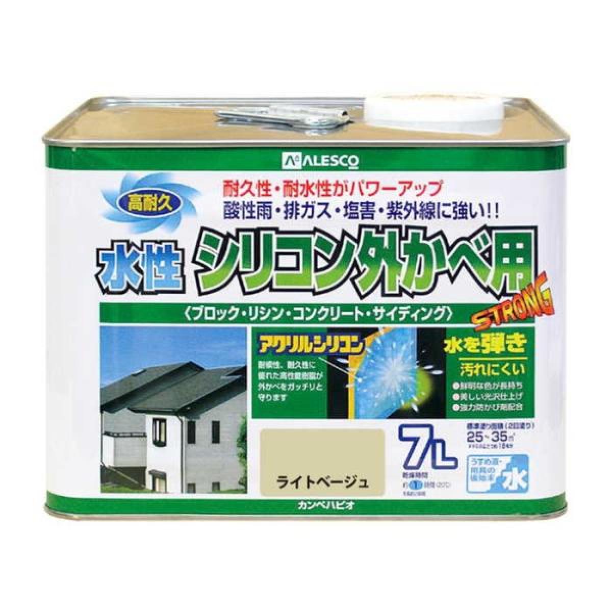 カンペハピオ 水性シリコン外カベ用 ライトベージュ 7L 6,519円
