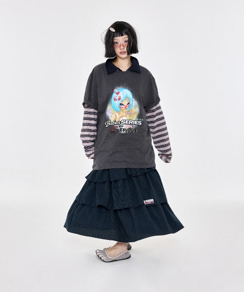 【YEGG】 GIGI Tee Charcoal 正規品