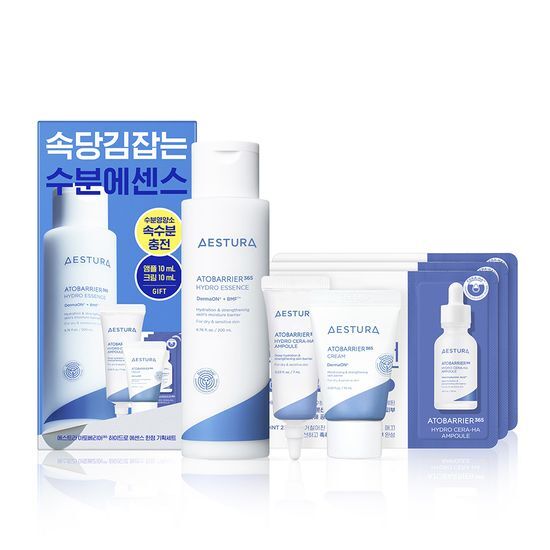 [ESTRA] アトバリア365 ハイドロエッセンス 200ml 特別セット (クリーム10ml + セラ-ヒアル アンプル10ml付き)