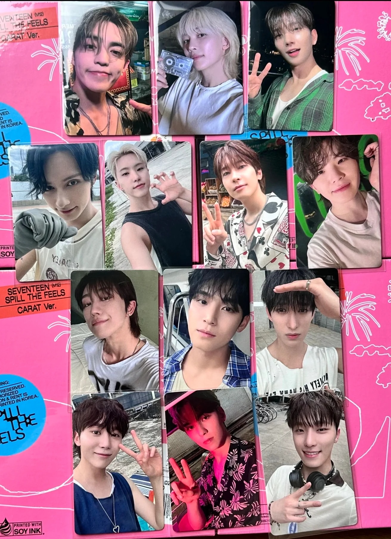 SEVENTEEN 12th Mini Album SPILL THE FEELS 一直娯 ヨントンD　13枚セット