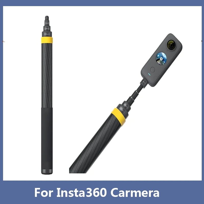 カーボンファイバーセルフィースティック,3m,insta360, x3, one r, one rs, one x2