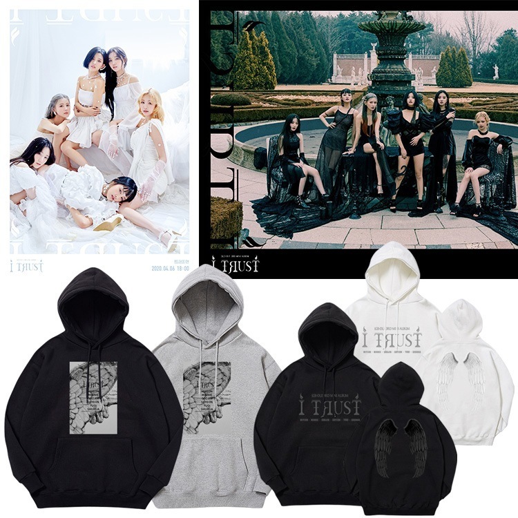 Gidle アルバム服スウェットシャツプルオーバーパーカープリント