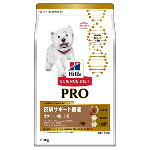 サイエンスダイエット プロ ドッグフード 皮膚サポート機能 小粒 1 6歳 チキン 3.3kg 成犬 ドライ