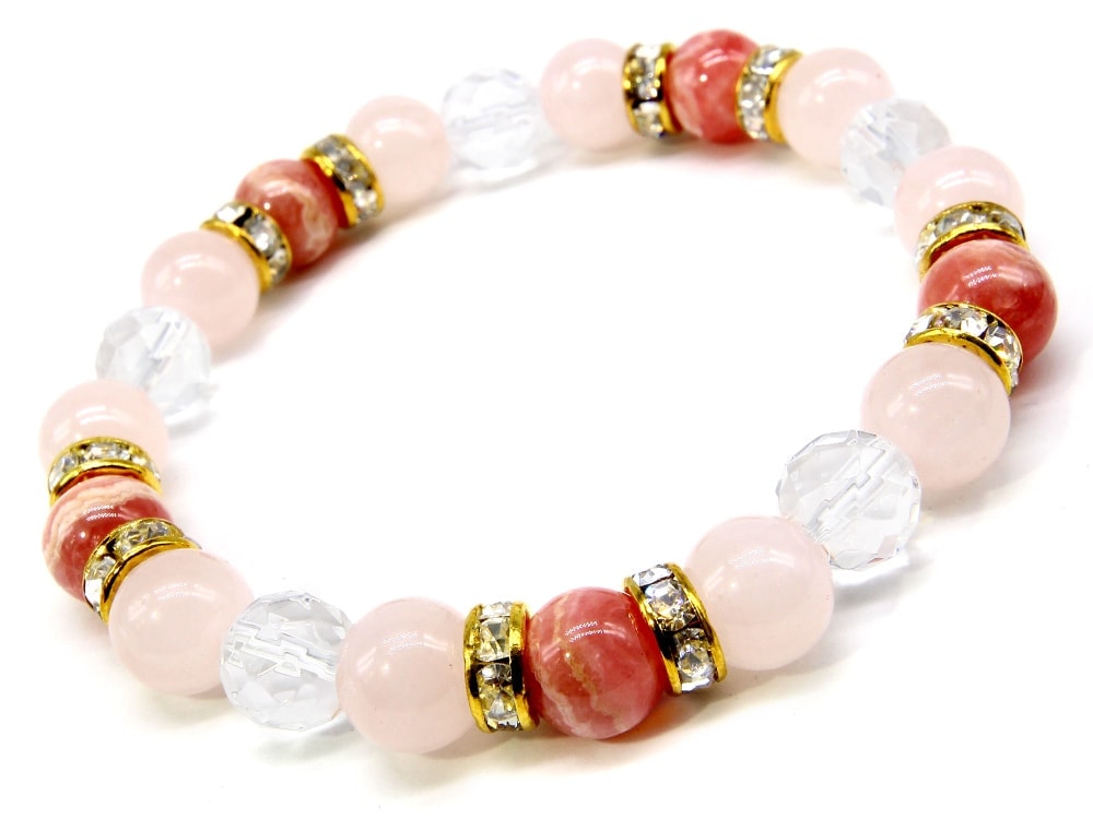 「婚活」 恋愛運 結婚運 インカローズ ブレスレット パワーストーン ブレスレット レディース 天然石 数珠 アクセサリー レディースブレスレット パワーストーンブレスレット 天然石ブレスレット 女性