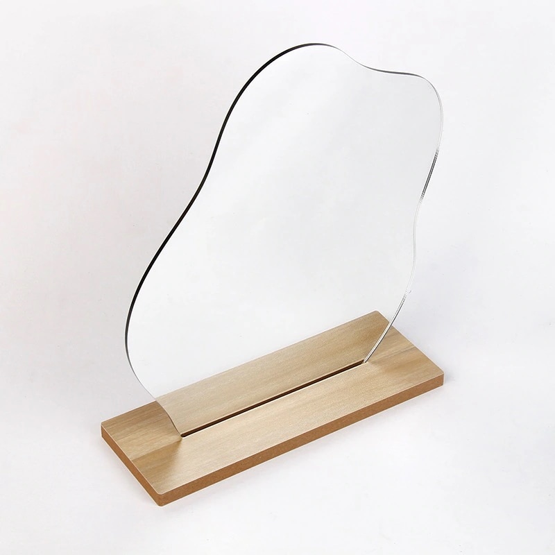 【20点セット】【急速出荷】卓上 ミラー インテリア しずく 雲 くも ウッド 軽量 おしゃれ 鏡 メイク ビーンズ ウェーブ 17,187円