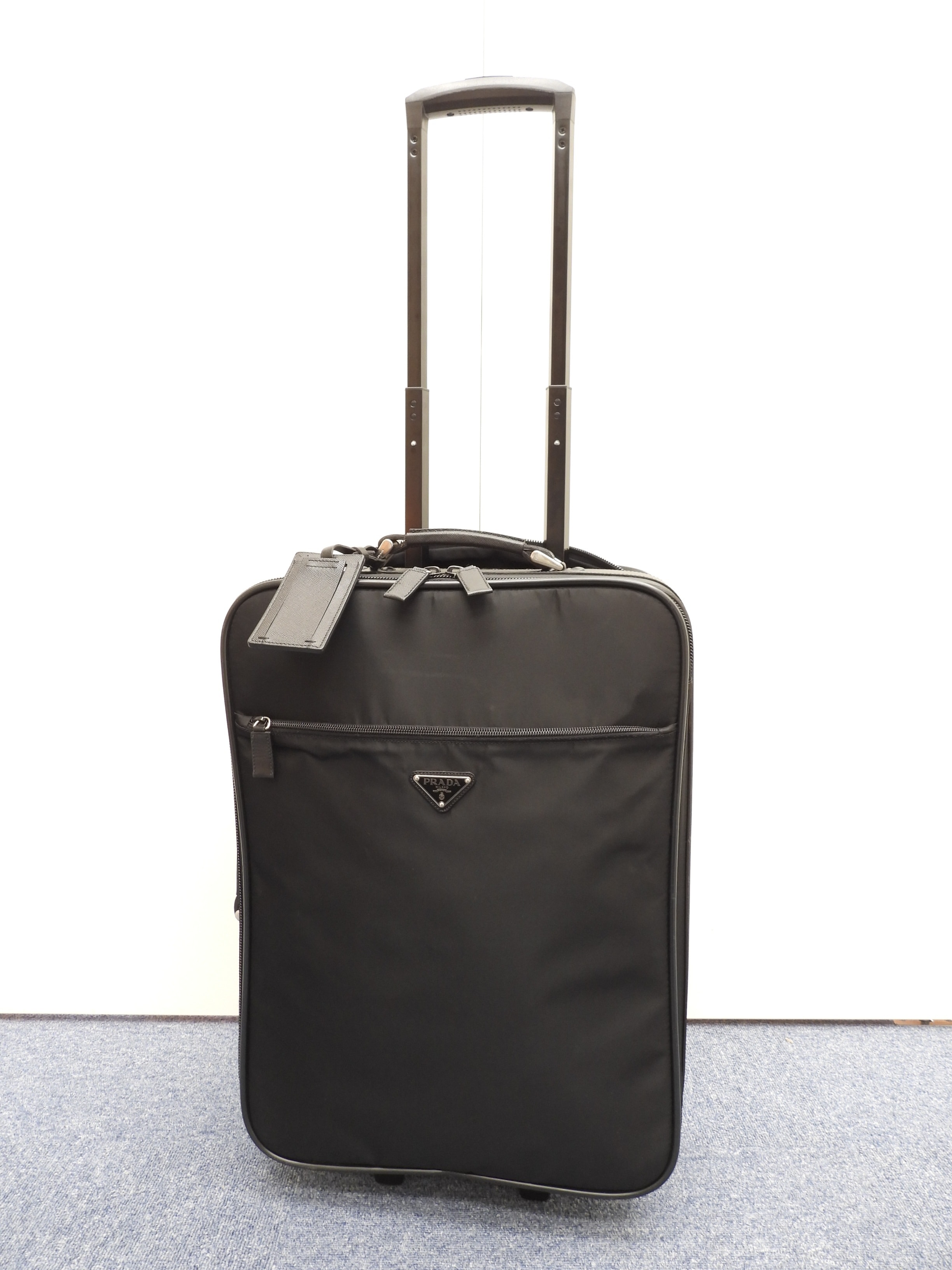 キャリーバッグ テスート/サフィアーノ 黒 旅行用トロリーバッグ ボストンバッグ 美品@ 1