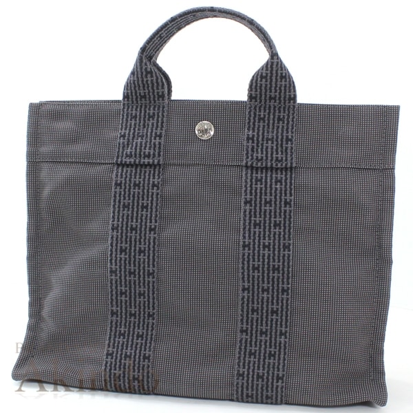 【新品同様】エルメス ハンドバッグ エールライン PM トートPM グレー ユニセックス メンズ レディース お出掛け HERMES 便利 万能 軽量 ブランド 定番 人気 プレゼント ギフト