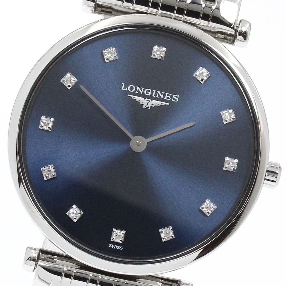 ロンジン LONGINES L4.512.4 グランドクラシック 12Pダイヤ クォーツ レディース 美品 _961850【中古】