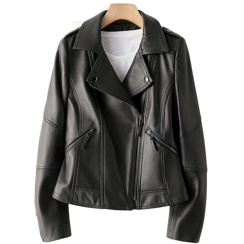 レディースジャケット革ジャンライダースジャケットバイクレザージャケットシングル革アウター革コートレザーコート