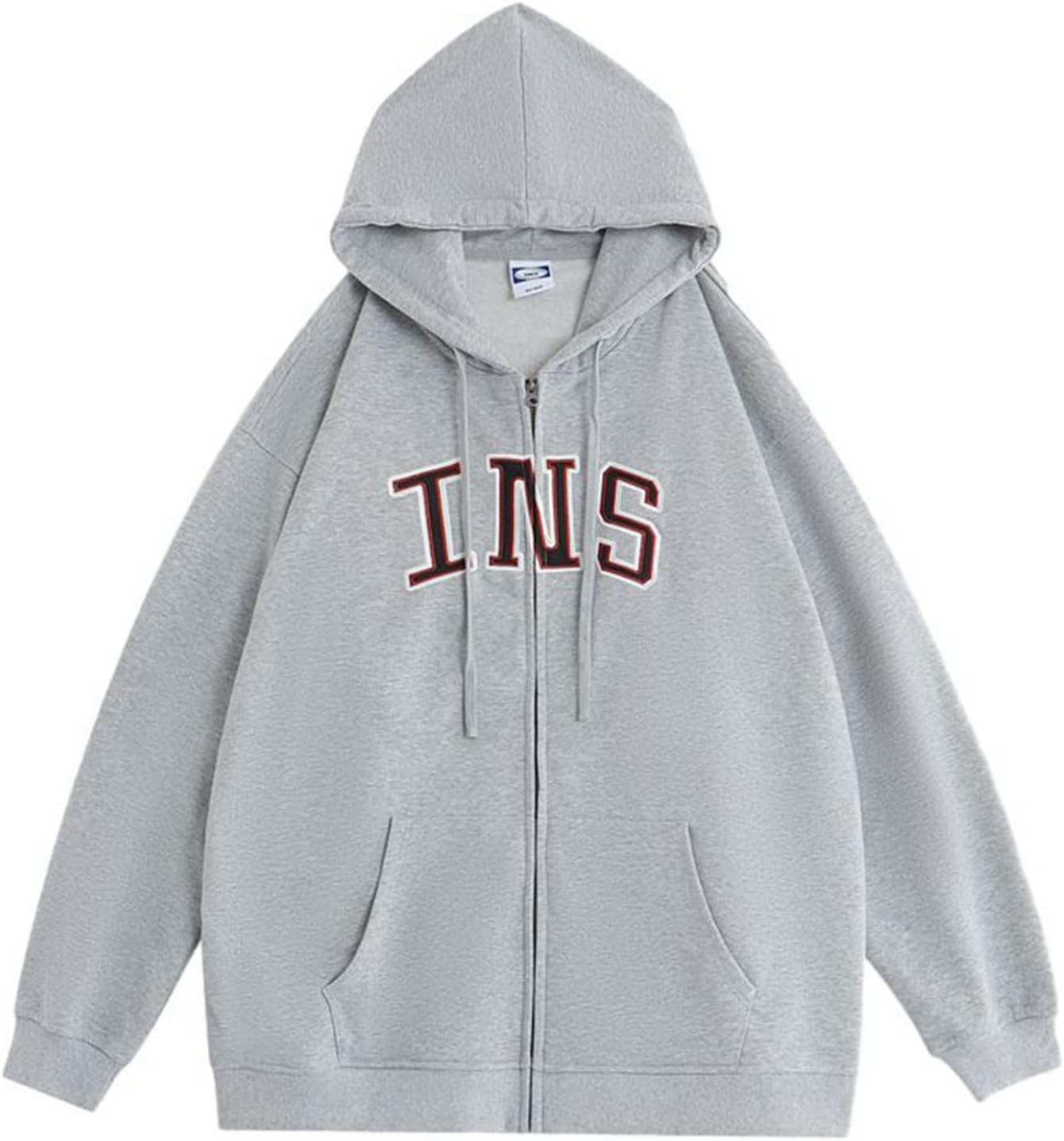 綿100% パーカー 刺繍 メンズ 長袖 ジップアップ スウェット 前開け 小さめ トレーナー フード付き カジュアル ポケット トレーニングウェア 春秋用 着心地良い 男性用 普段着