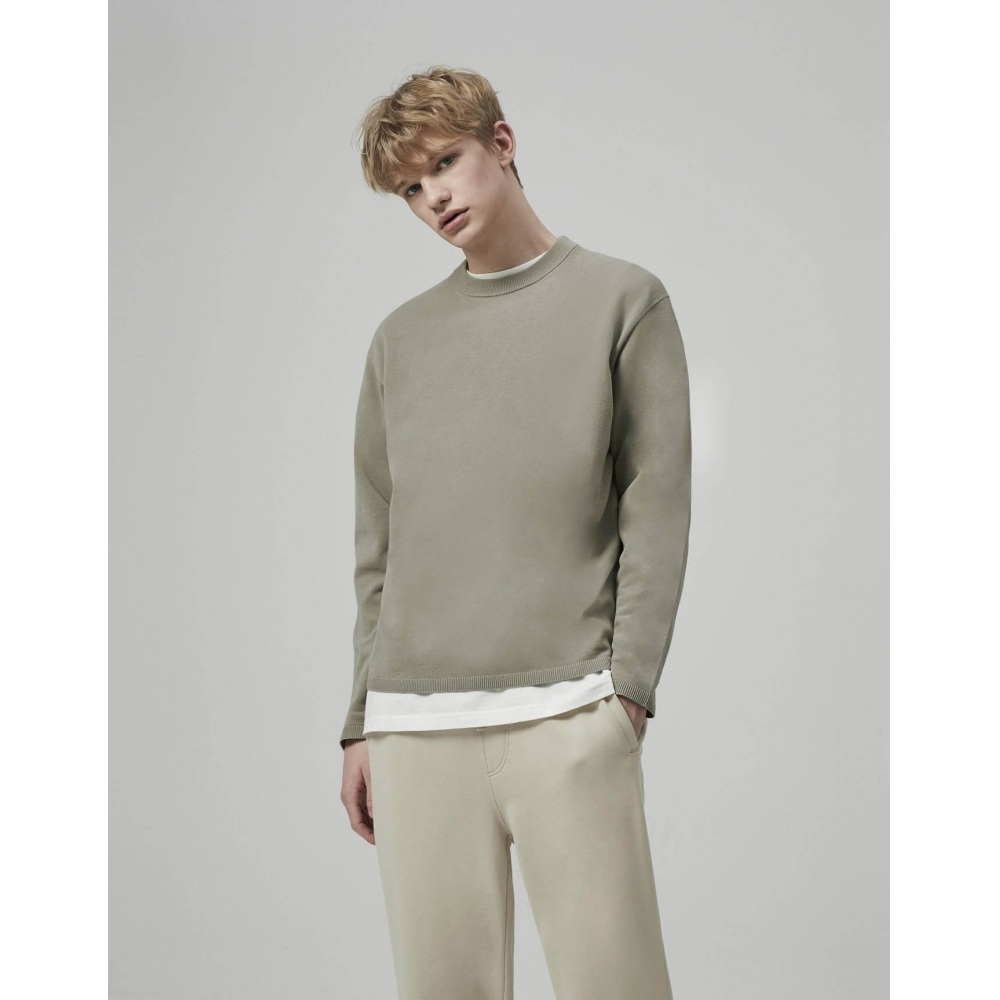 GIORDANO 052506コットンクルーネックセーター_5color