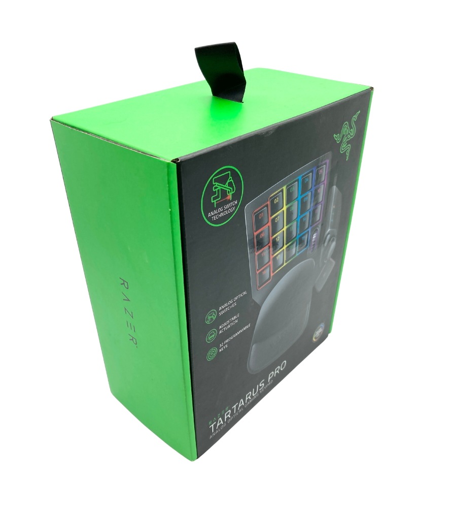 中古 Razer Tartarus Pro 左手キーパッド 20個のアナログ動作スイッチ ホイール付 RZ07-03110100-R3M1