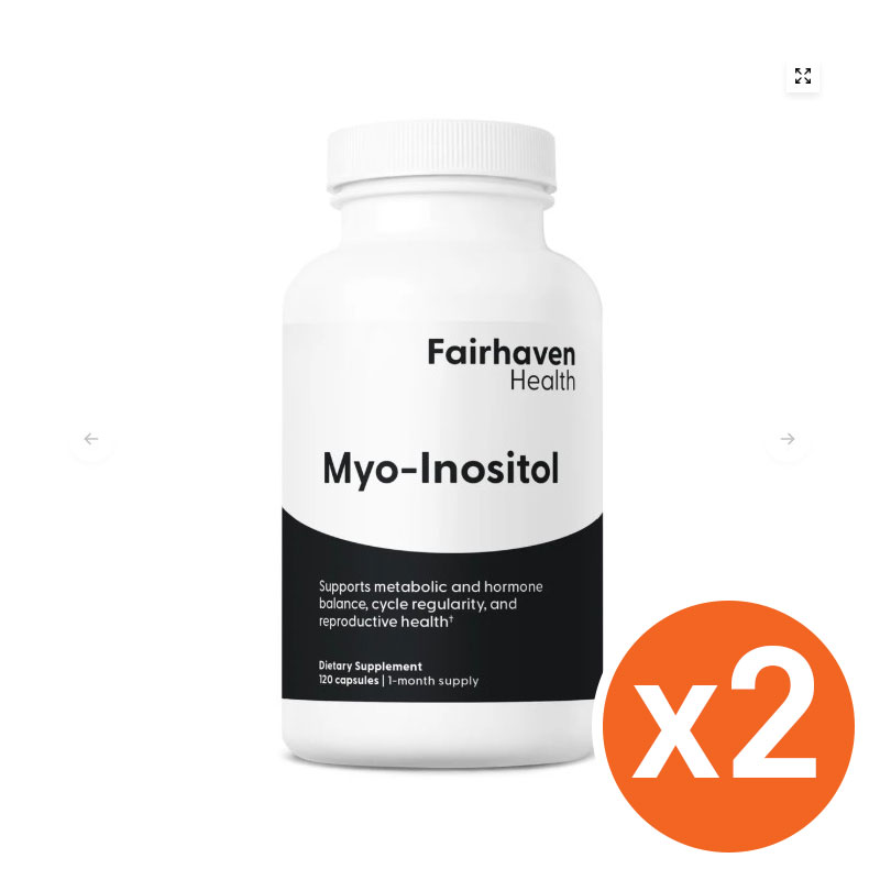 2個セットFairhaven Health Myo-Inositol 120ct 妊娠準備栄養剤