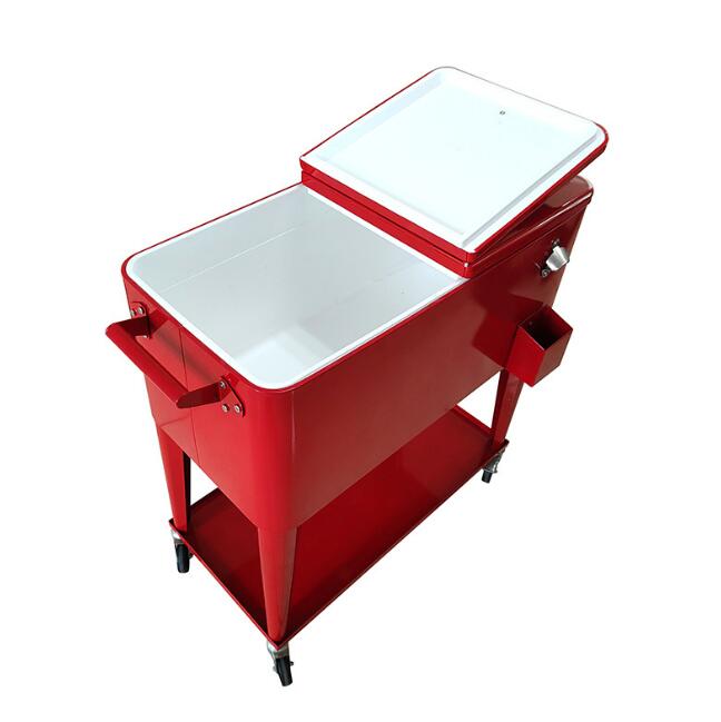 BIRU COOL75 L　保冷ワゴン車　クーラーワゴン　アウトドア金属保冷ボックス/キャンピングカー/保温箱/　軽量　大容量 保冷 保温 大型 クーラーボックス 大容量 熱中症対策グッズ 船釣り