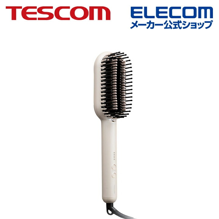 TESCOM マイナスイオン ストレートブラシアイロン ヘアーアイロン マイナスイオン ブラシ ホワイト 6,078円