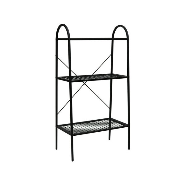住まいスタイル TW002BLK オープン3段ラック TWILL(ツイル) マットブラック メーカー直送