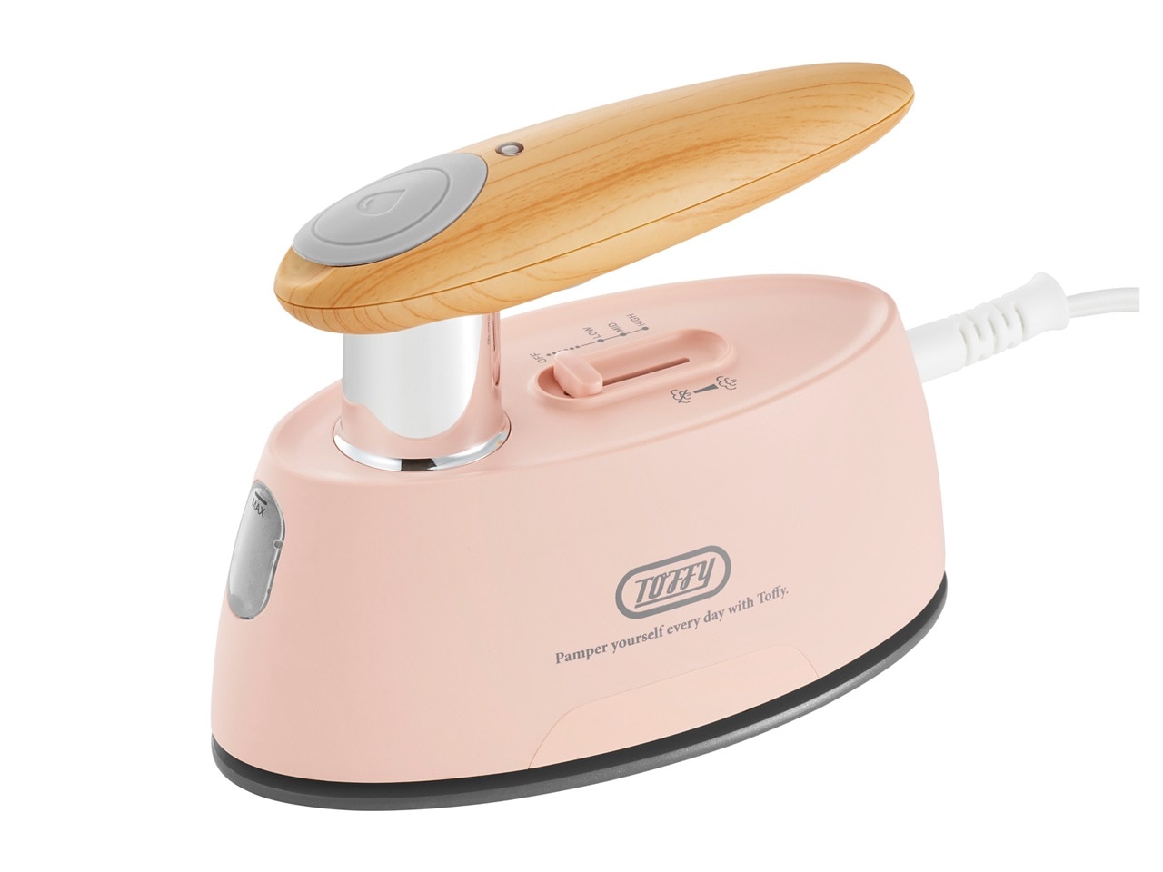 Toffy HW-SM2-SP [シェルピンク] アイロンとしても使える2WAY衣類スチーマー