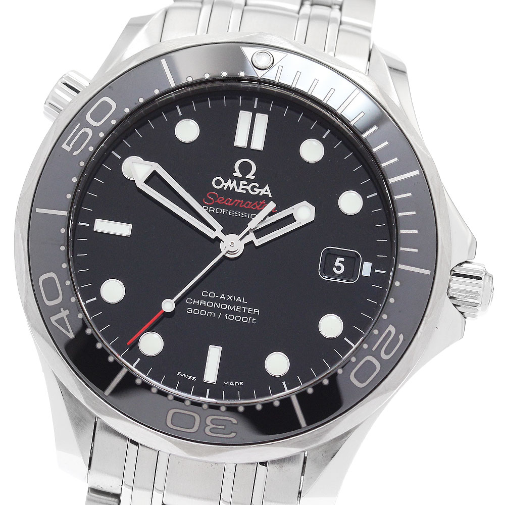 オメガ OMEGA 212.30.41.20.01.002 シーマスター ダイバー 300M デイト コーアクシャル 自動巻き メンズ 保証書付き_887919【中古】