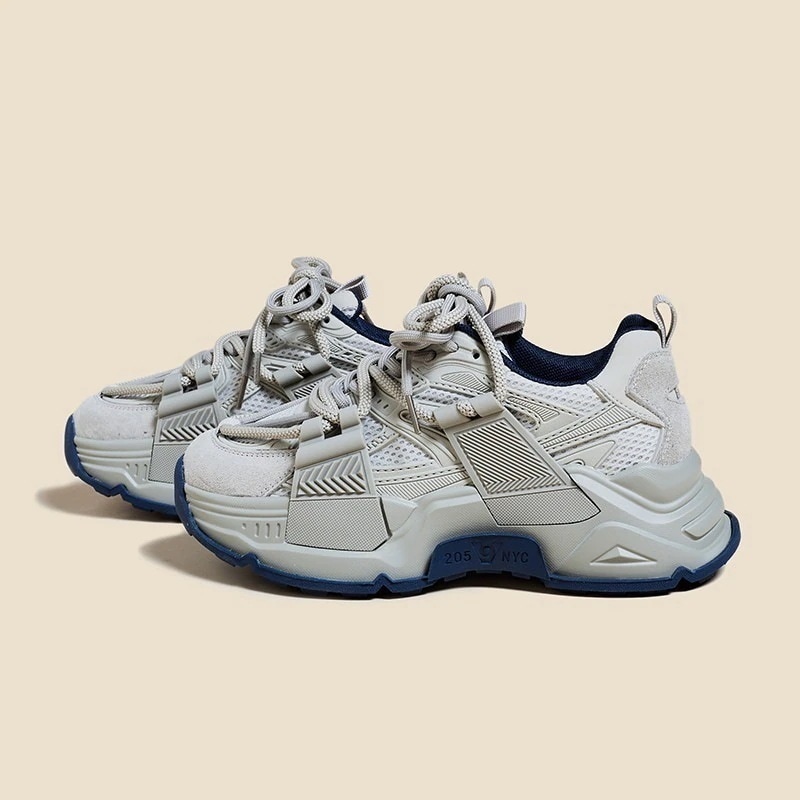 今年の流行 人気商品 2024春夏新作厚底スニーカーレディース滑り止め通気性フラットシューズ韓国ファッションローファー30%制限