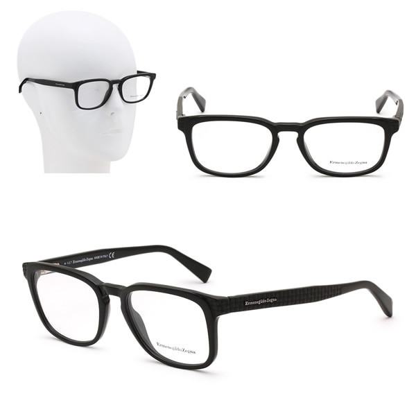 フレームのみ EZ5109/V 001 52 ブラック Ermenegildo Zegna メガネ 眼鏡 グローバルフィット